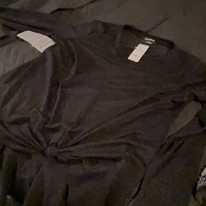 Bebe long sleeve sparkle top